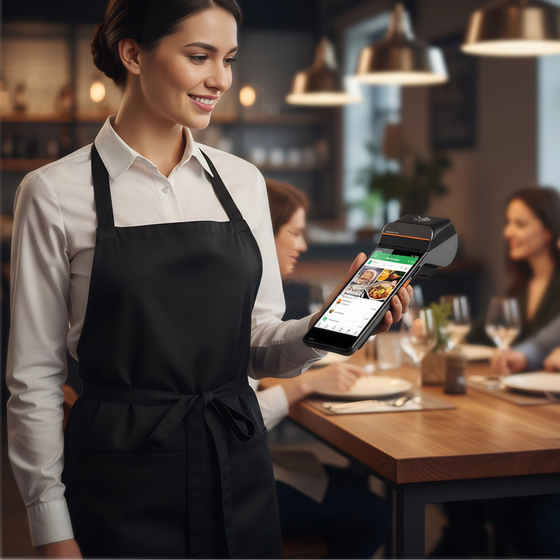 Handheld Android Mobile POS Terminal with Built-In Thermal Printer