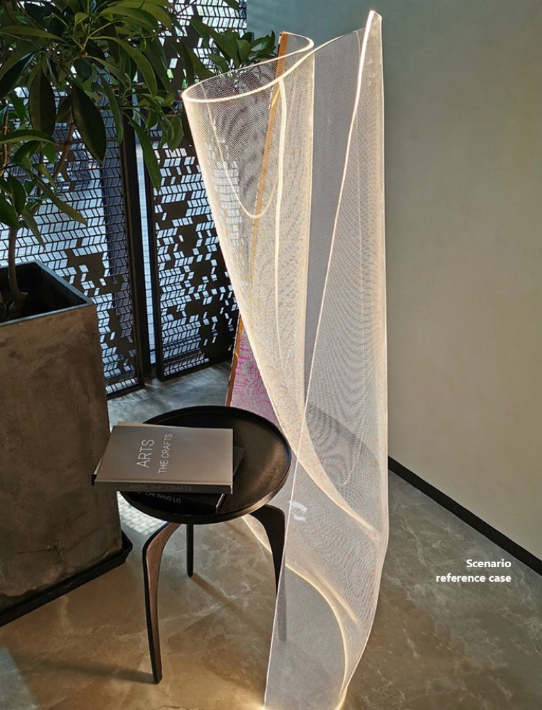 Modern Geometric Acrylic LED Floor Lamp