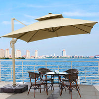 Commercial Patio Umbrella — 3×3 m Aluminum Roman Garden Parasol image preview
