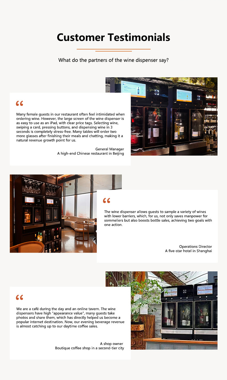 Commercial Wine Dispenser — 4-Tap with Argon Preservation
