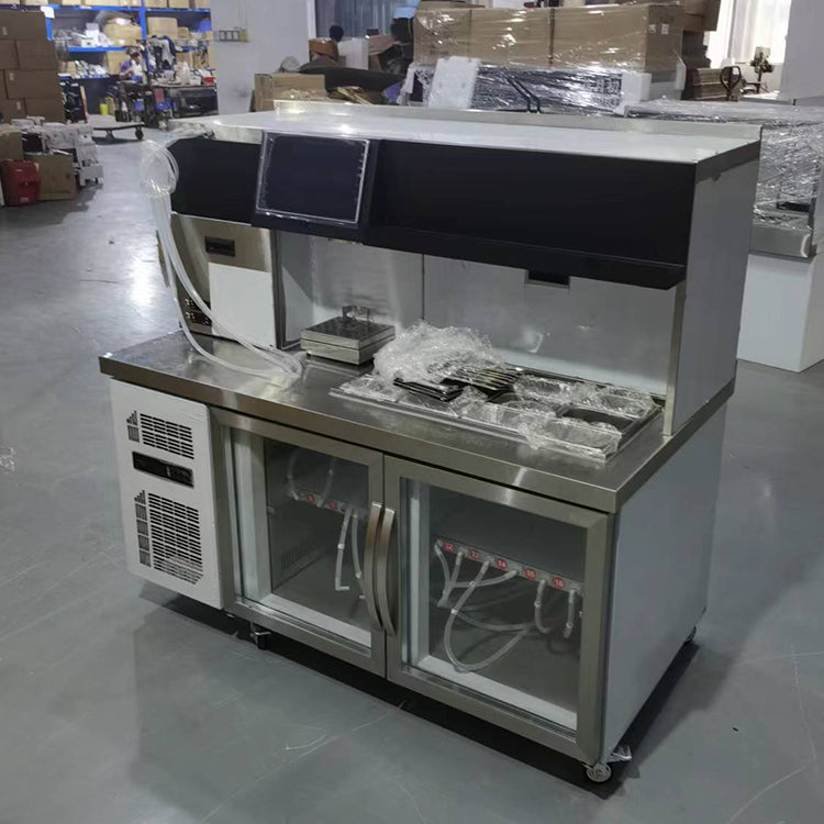 Automatic Bubble Tea Machine with Refrigerated Counter
