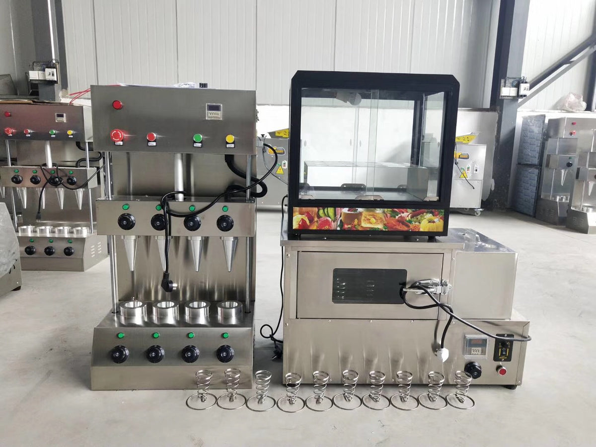 Automatic Pizza Cone Maker — 4-Mold