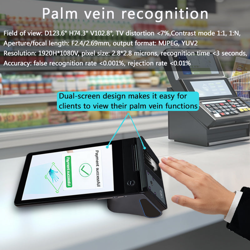 All-in-One Handheld POS Terminal with Palm Vein Payment