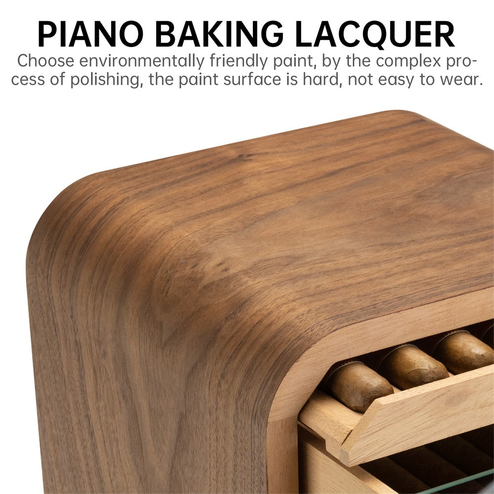 Cedar-Lined Cigar Humidor Cabinet — 110-Cigar Capacity