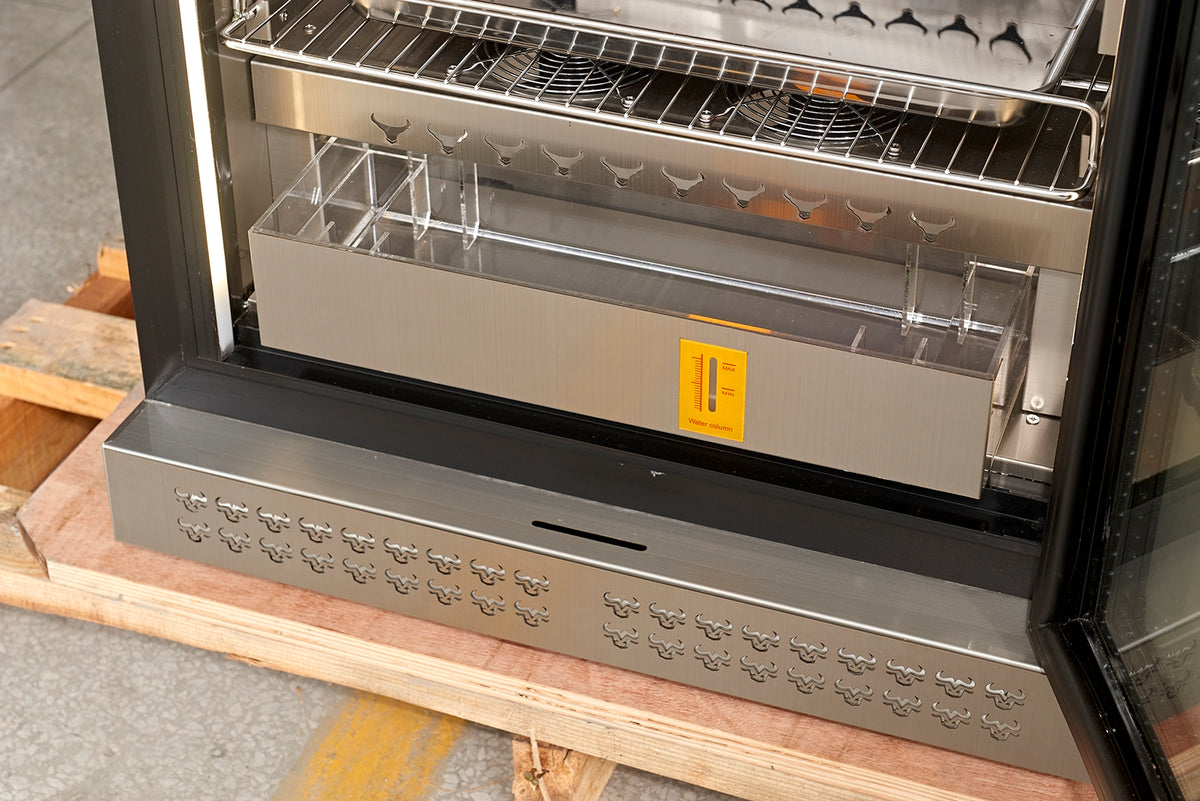Commercial Dry Aging Refrigerator — Glass Door, Stainless Steel, cooling mode Fan cooling