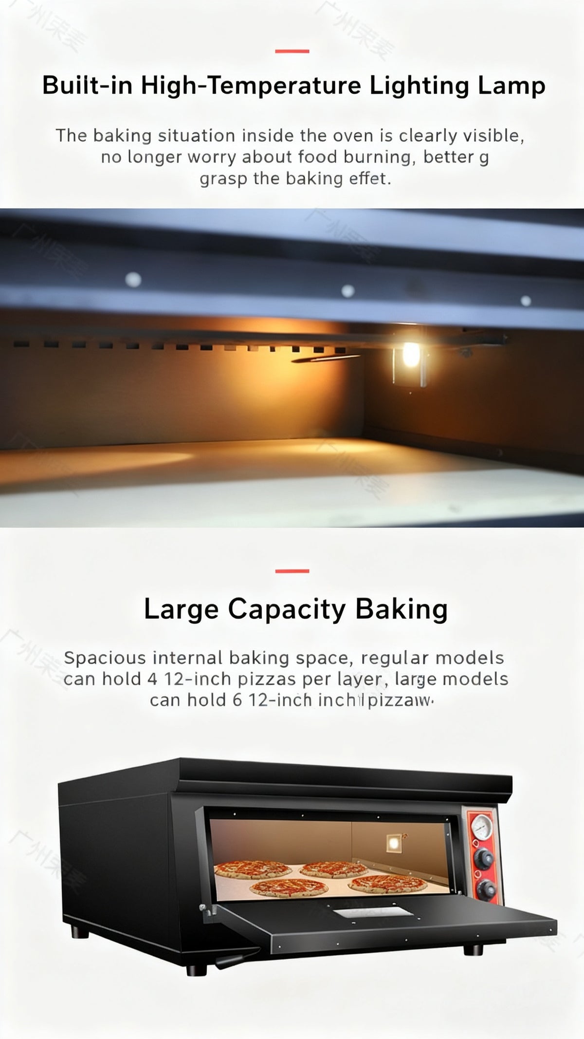 Commercial Deck Pizza Oven — Electric & Gas, Stone Base