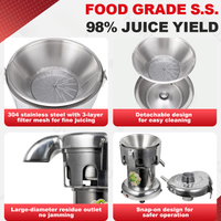 Commercial Centrifugal Juicer — 304 Stainless Steel Juice Extractor image preview