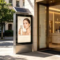Solar-Powered Outdoor Advertising Light Box — Vertical Floor-Standing image preview
