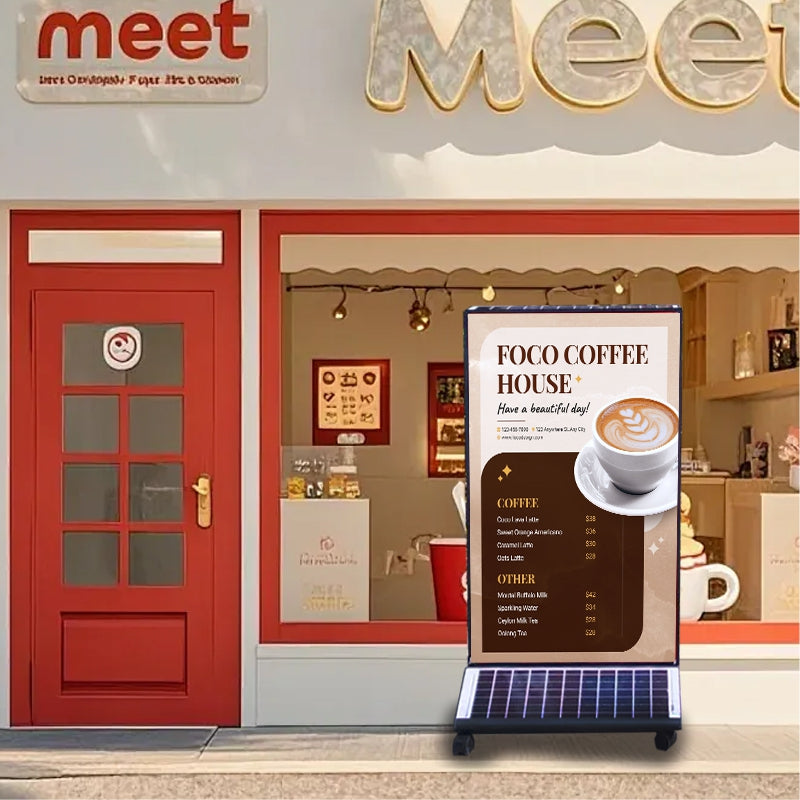 Solar LED Light Box — Outdoor Double-Sided Illuminated Sign