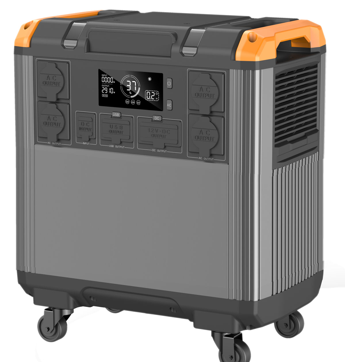Portable Solar Power Station — 3000W, 5376Wh LiFePO4