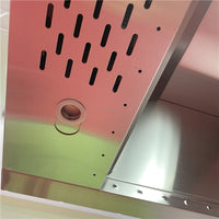 Commercial Island Range Hood — Stainless Steel Baffle-Filter Canopy image preview