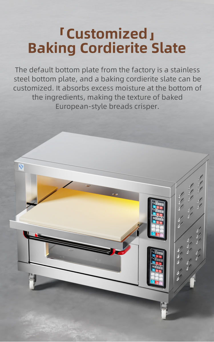 Commercial Electric Deck Oven — 3-Layer, 3-Tray
