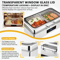 Electric Stainless Steel Chafing Dish — Buffet Food Warmer Set image preview