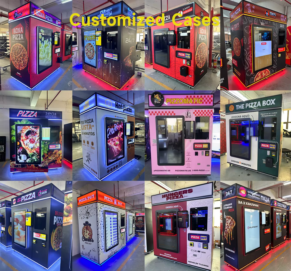 Commercial Pizza Vending Machine — 90-Second Bake, Outdoor 24/7