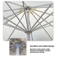 Outdoor Restaurant Umbrella with Aluminum Shaft and Marble Base image preview