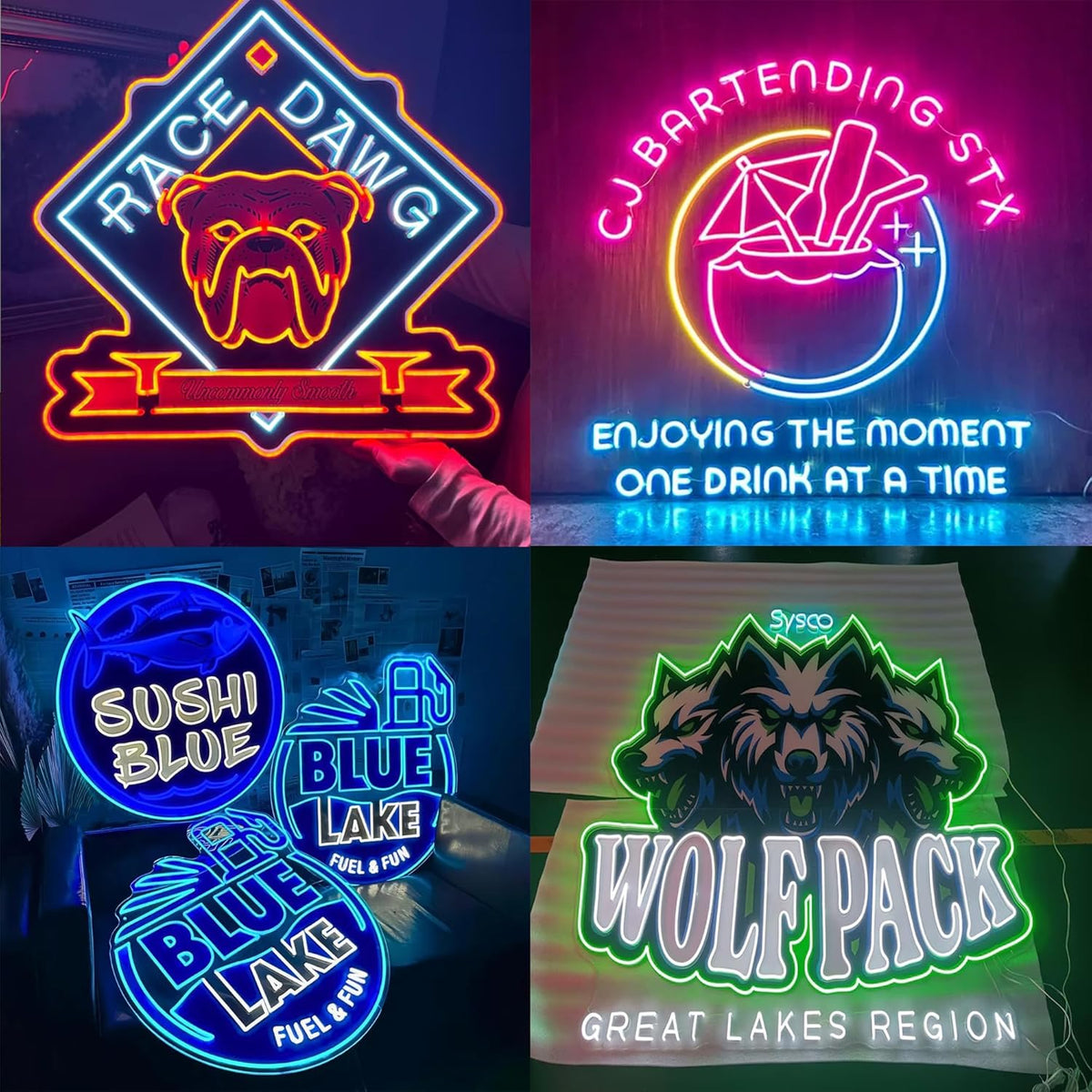 Custom LED Neon Sign — Logo & Text, Cut-to-Shape