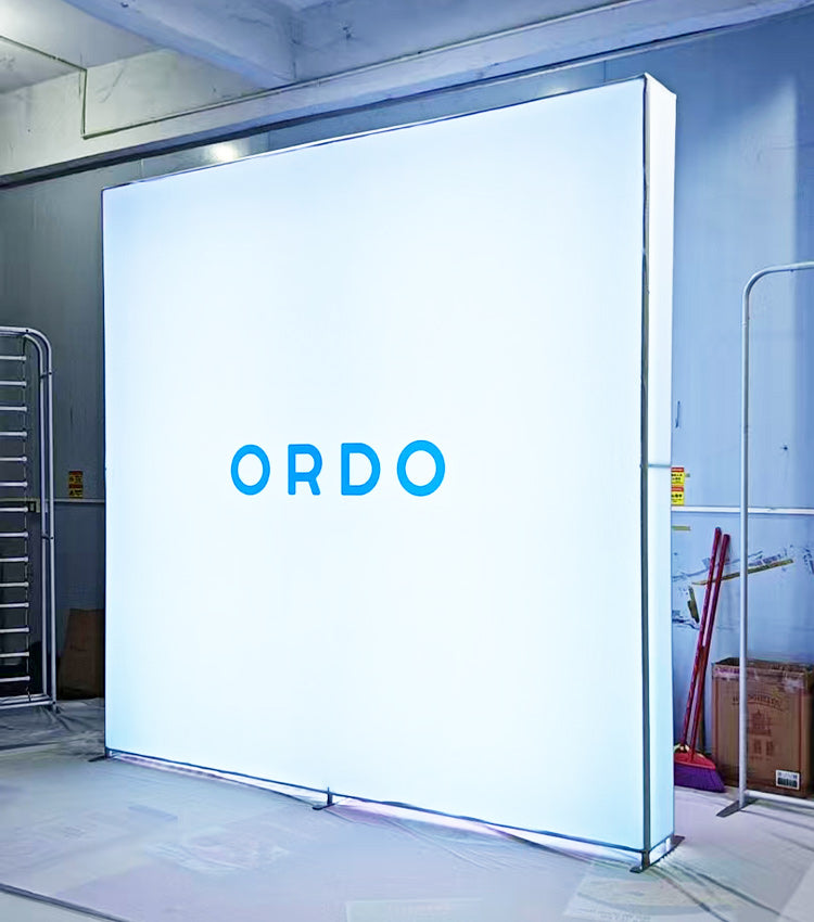 LED Fabric Backdrop Display Stand — Tension Light Box