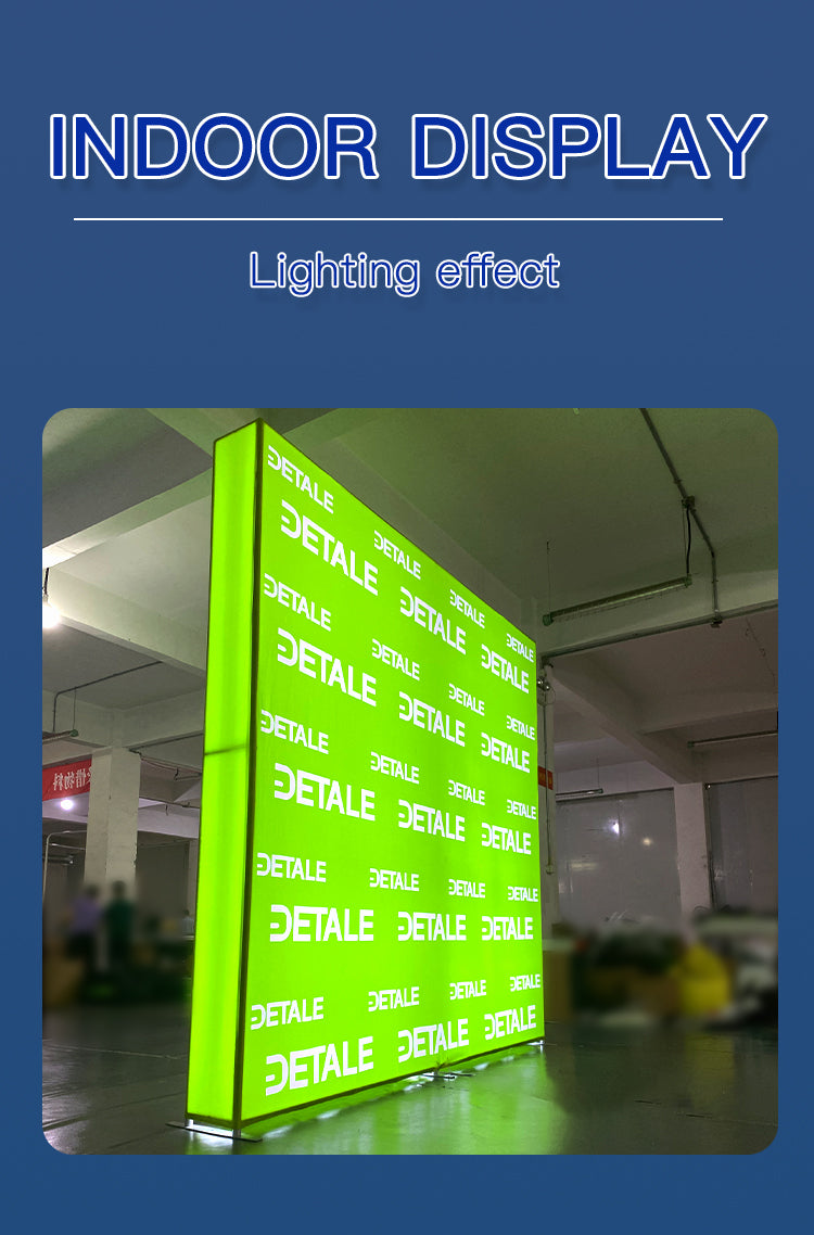 LED Fabric Backdrop Display Stand — Tension Light Box