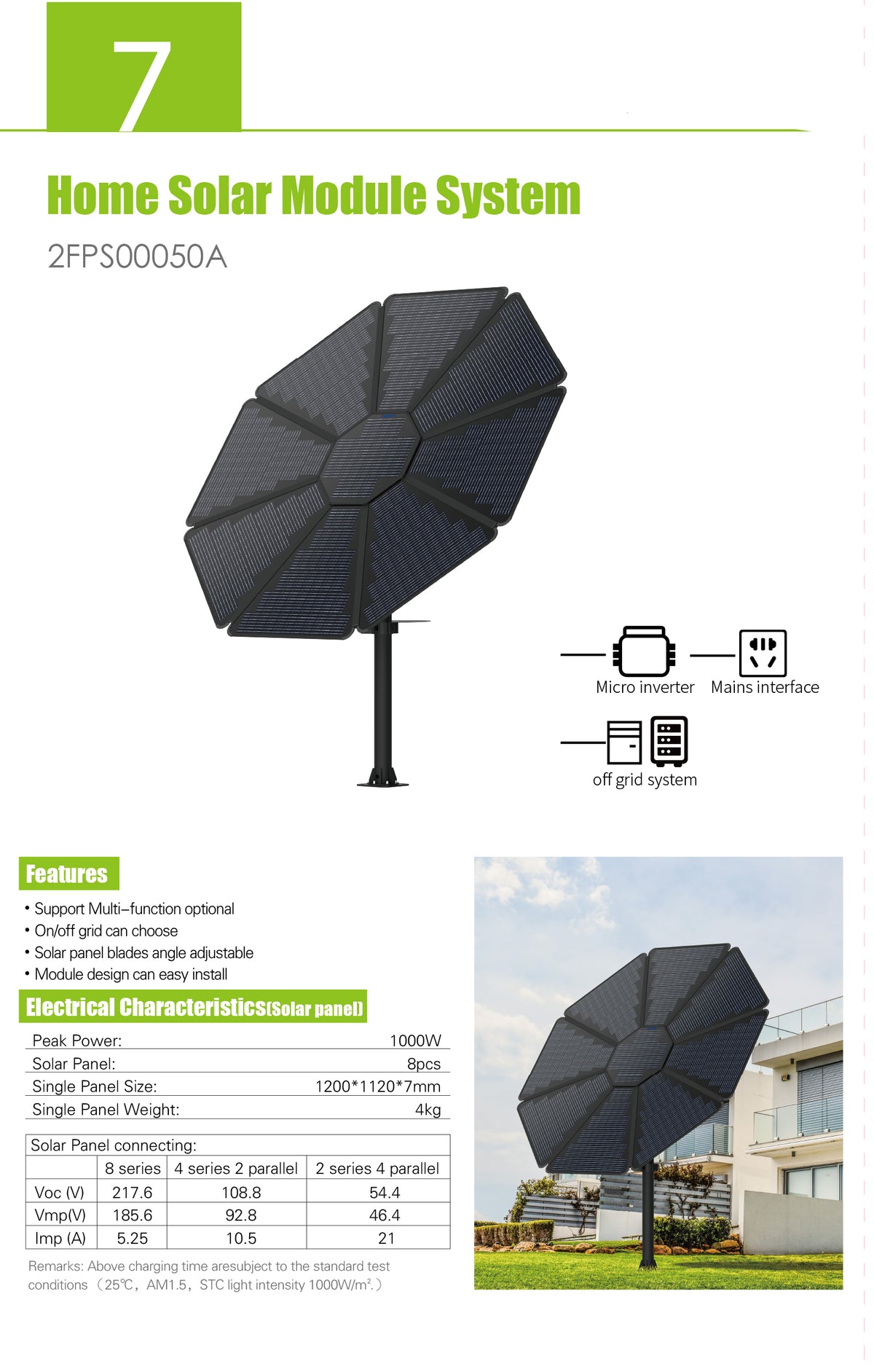 Off-Grid Solar Flower Power Station — Full Home Kit