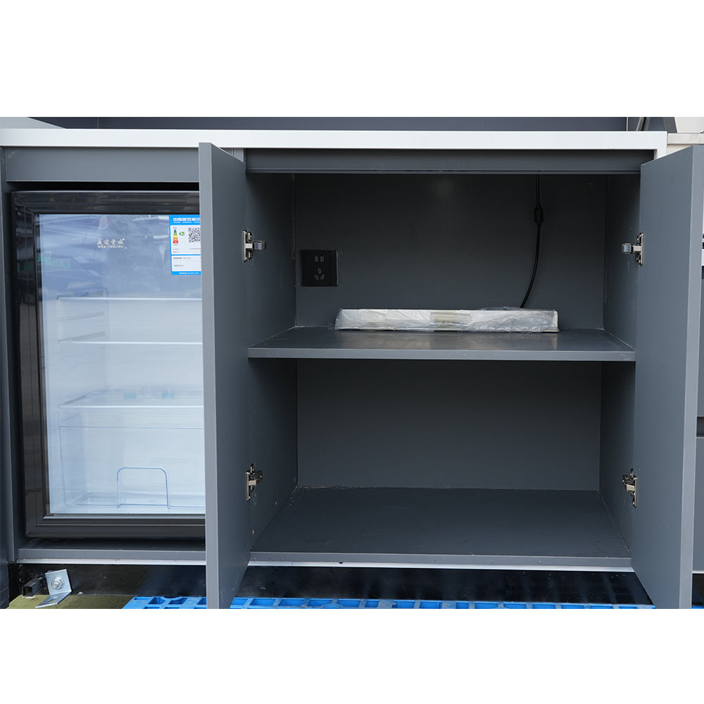 Modular Outdoor Kitchen — Aluminum BBQ Pod Unit
