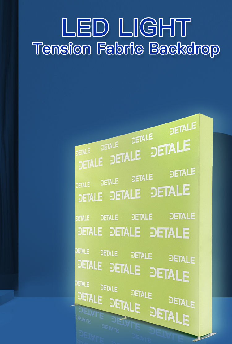 LED Fabric Backdrop Display Stand — Tension Light Box