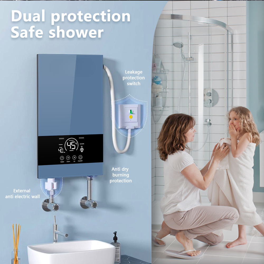 Tankless Electric Instant Water Heater — 8500 W, Touch Control