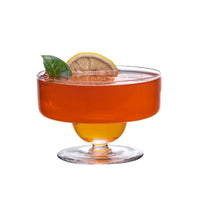 Inverted Hat Cocktail Glass — 270 ml Striped Design image preview