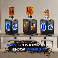 Countertop Liquor Shot Chiller — 2-Bottle, 1L Tank image preview