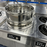 Commercial Induction Bun Steamer — 7-Hole, 18 kW image preview