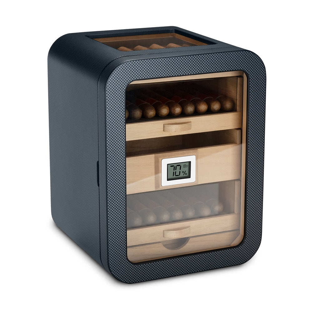 Cedar-Lined Cigar Humidor Cabinet — 110-Cigar Capacity
