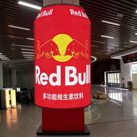 Cylindrical Can-Shaped LED Display — Custom Digital Signage Column image preview