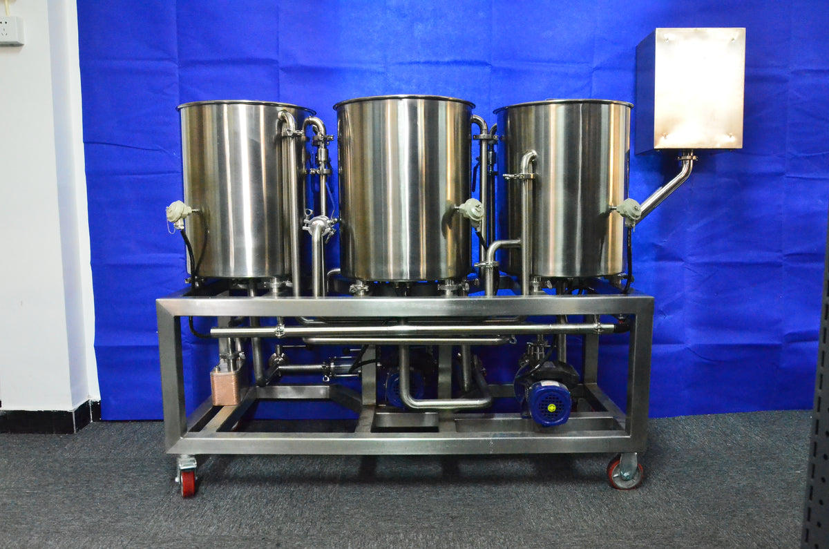 Nano Craft Beer Brewing System — 3-Vessel Electric Brewhouse