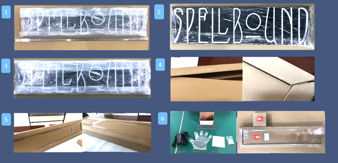 Ultra-Slim LED Light Box Sign — App-Controlled RGB, Wall-Mounted