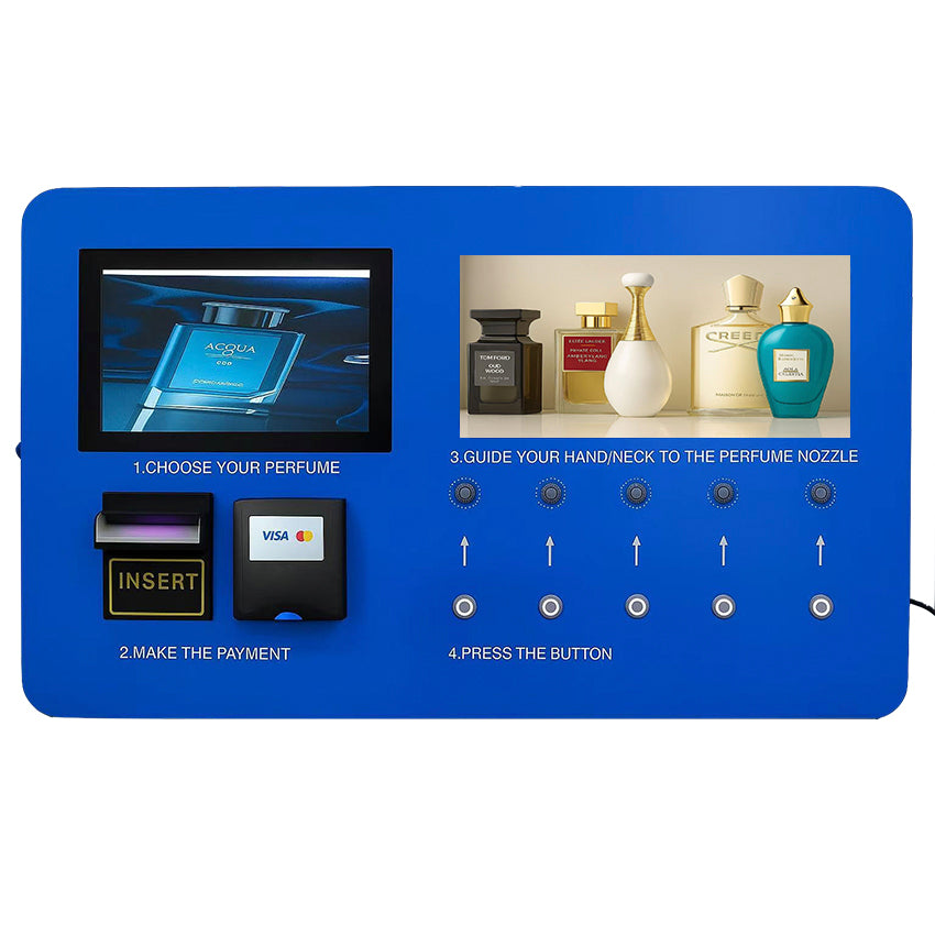 Máquina expendedora de perfume y colonia — pantalla táctil, 100 ml