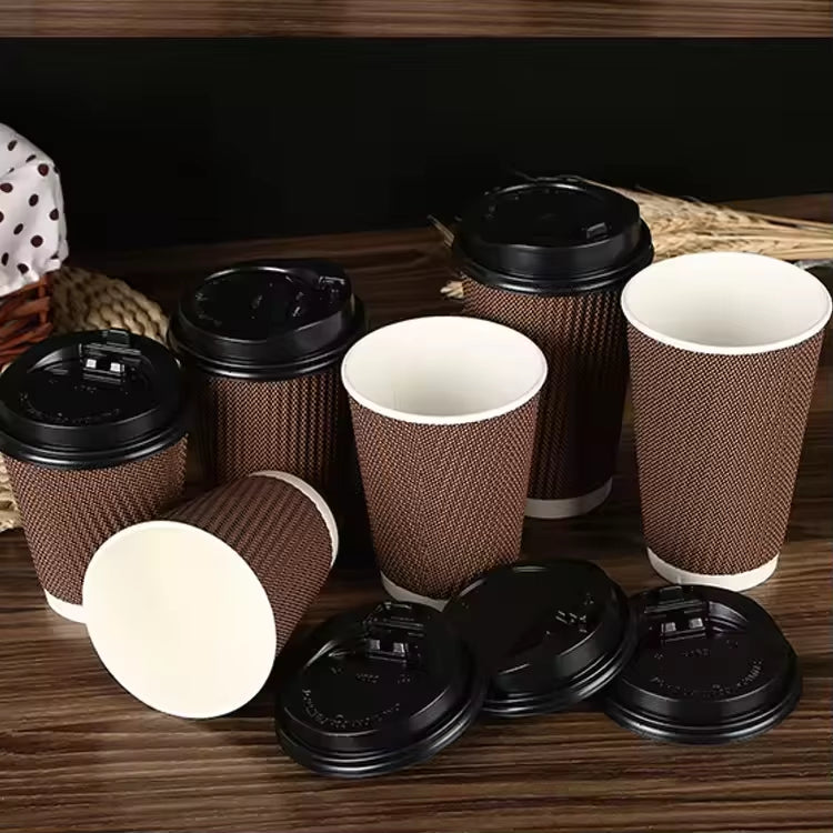 Custom-Printed Biodegradable Paper Coffee Cups