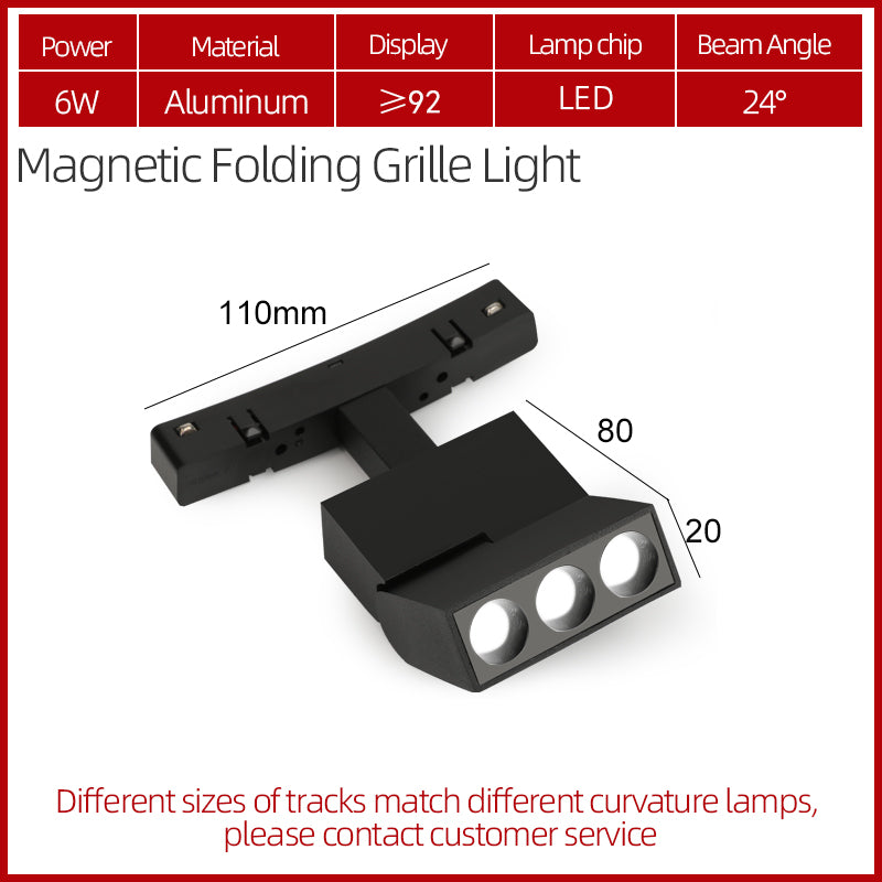 Circular Magnetic LED Track Light System — 48V, Dimmable
