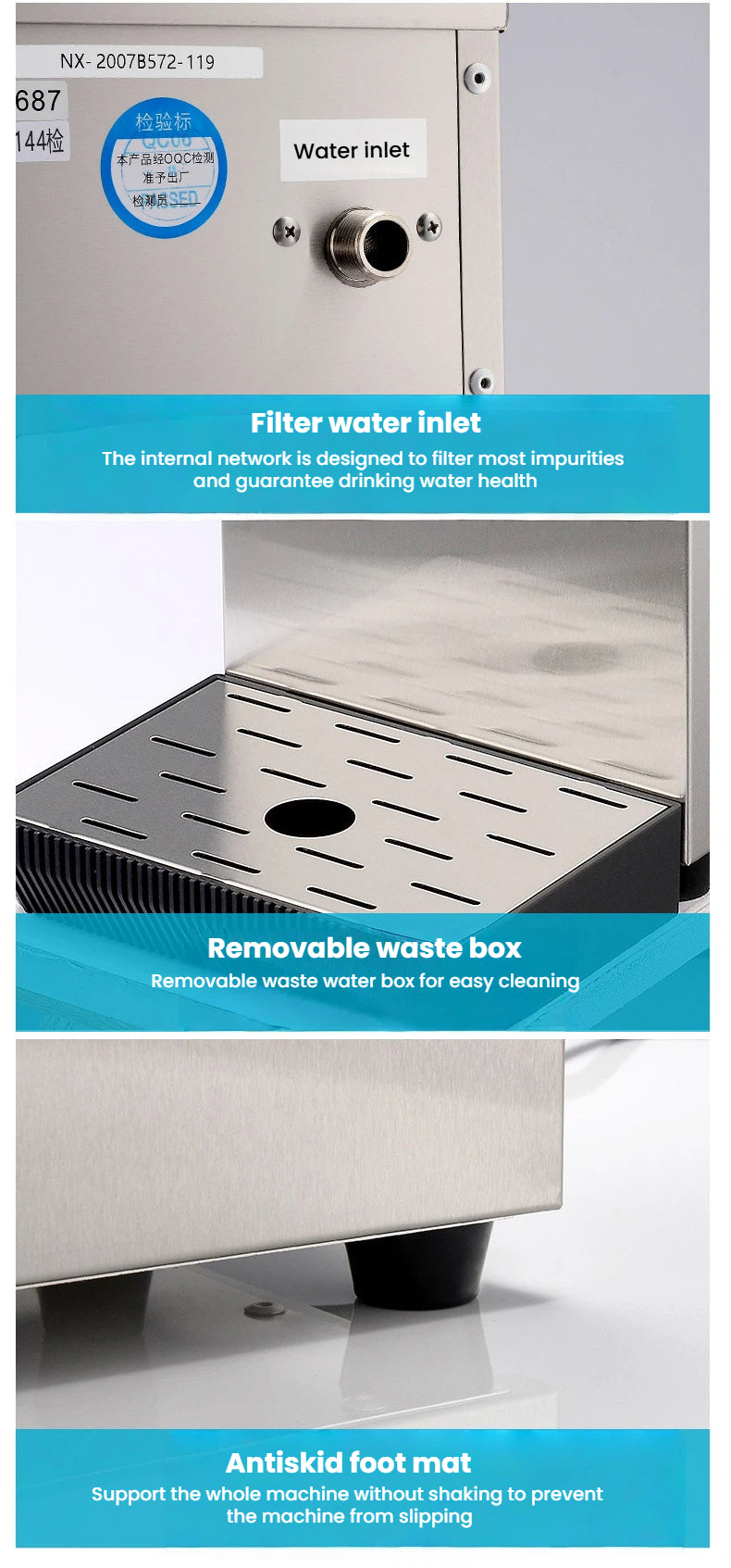 Commercial Countertop Water Boiler — Stepped Hot Water Dispenser