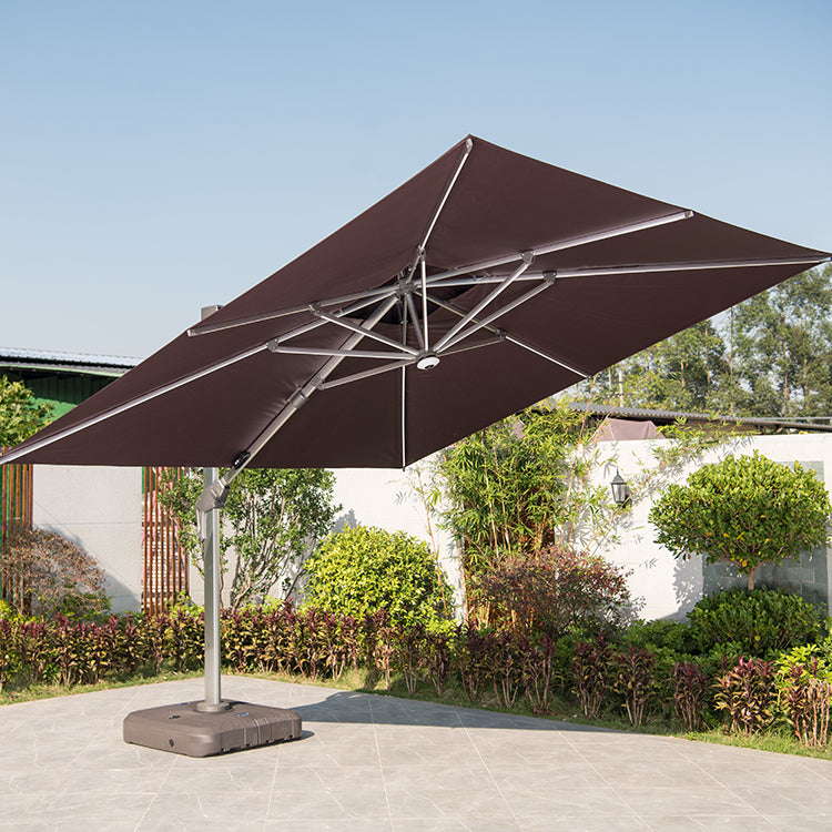 Cantilever Patio Umbrella — Aluminum LED Offset Parasol