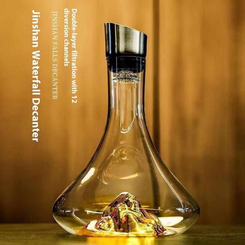 Premium Waterfall Wine Decanter Collection