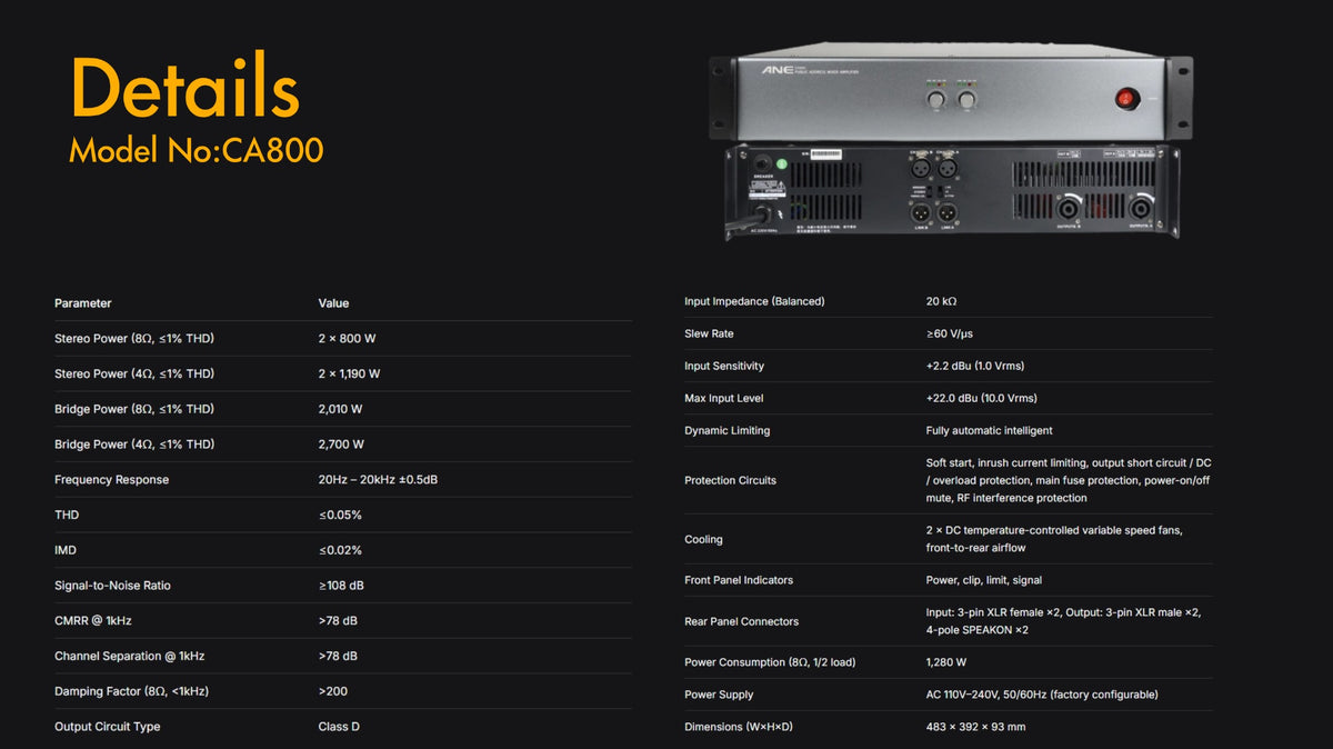 All-in-One 1200–2000W PA System — 15" Speakers, Amp, Mixer & Wireless Mic