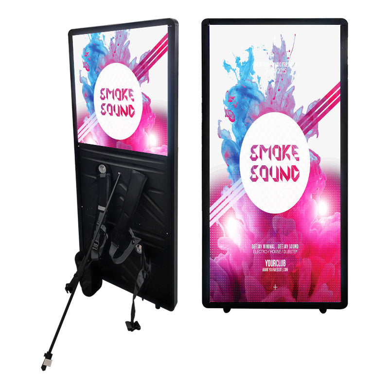 Portable Backpack LED Billboard — Double-Sided Light Box