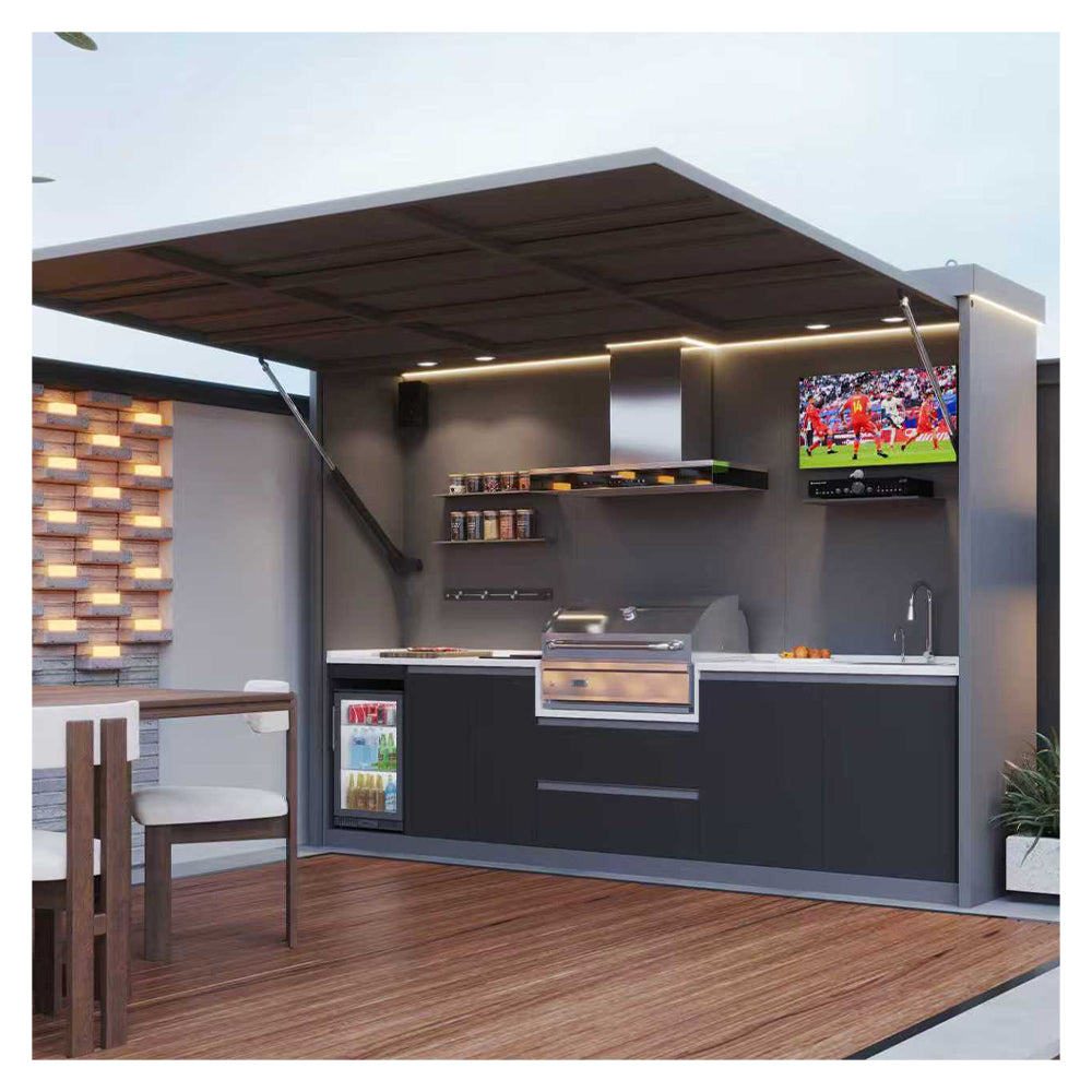 Modular Outdoor Kitchen — Aluminum BBQ Pod Unit