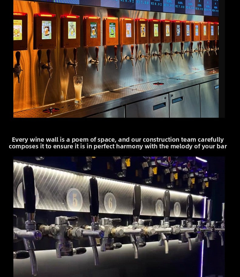Commercial Draft Beer Dispenser — Air-Cooled Multi-Tap System