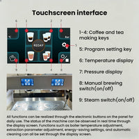 Commercial Dual-Boiler Espresso &amp; Teapresso Machine — Dual Touchscreen image preview