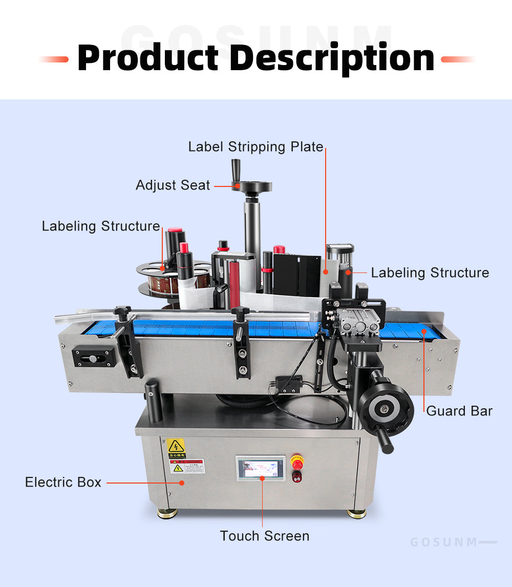 Automatic Desktop Round Bottle Labeling Machine