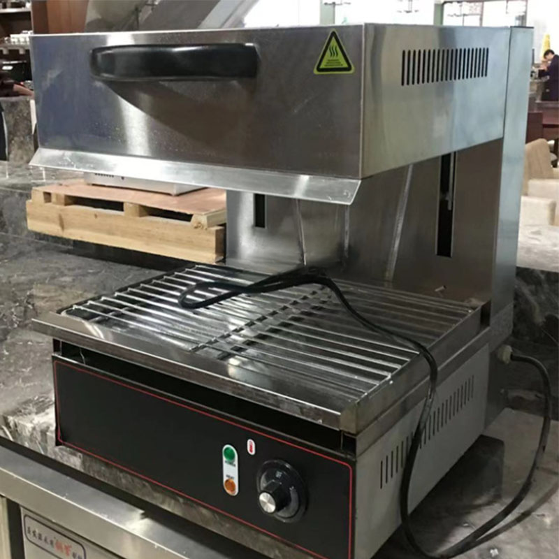 Commercial Electric Salamander Grill — Stainless Steel, Adjustable Lift