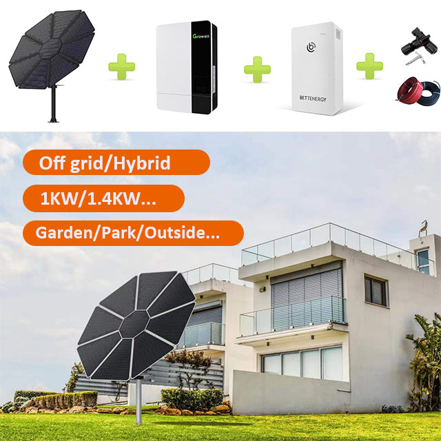 Off-Grid Solar Flower Power Station — Full Home Kit