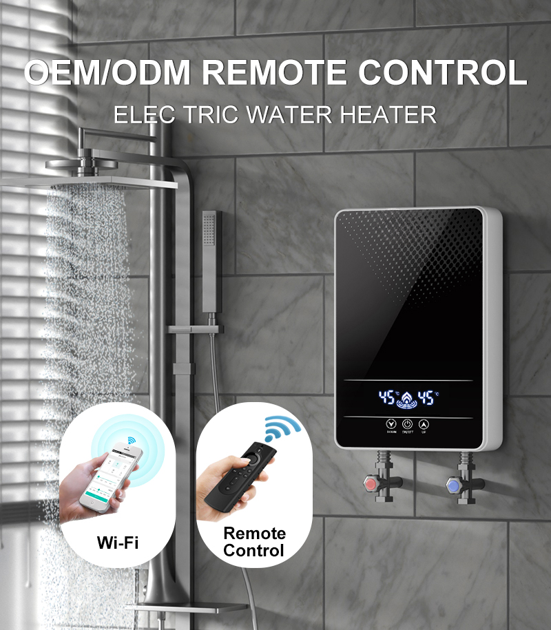 Instant Tankless Electric Water Heater — 7 kW WiFi App Control