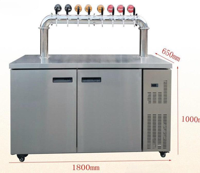 Commercial Draft Beer Kegerator (4, 6 & 8 Tap)