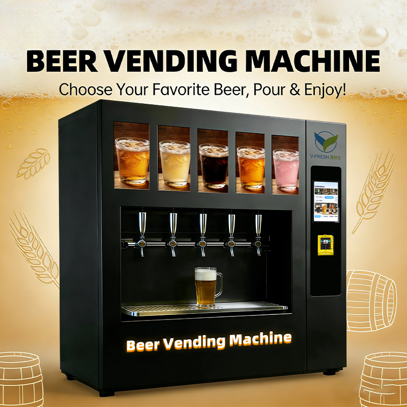 Desktop Beer Vending Machine — Self-Service with Touchscreen